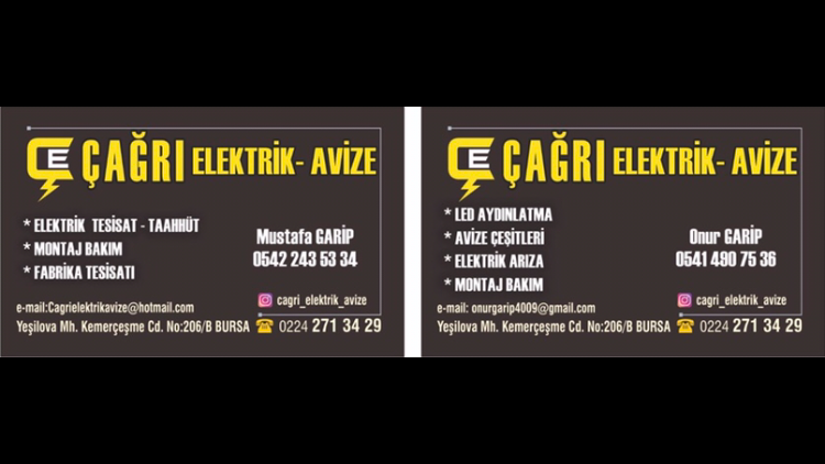 Çağrı Elektrik Ve Avize bursa