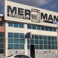 MERMAN OTOMOTİV TIR YEDEK PARÇA MERCEDES SCANIA MAN DAF RENAULT VOLVO logosu