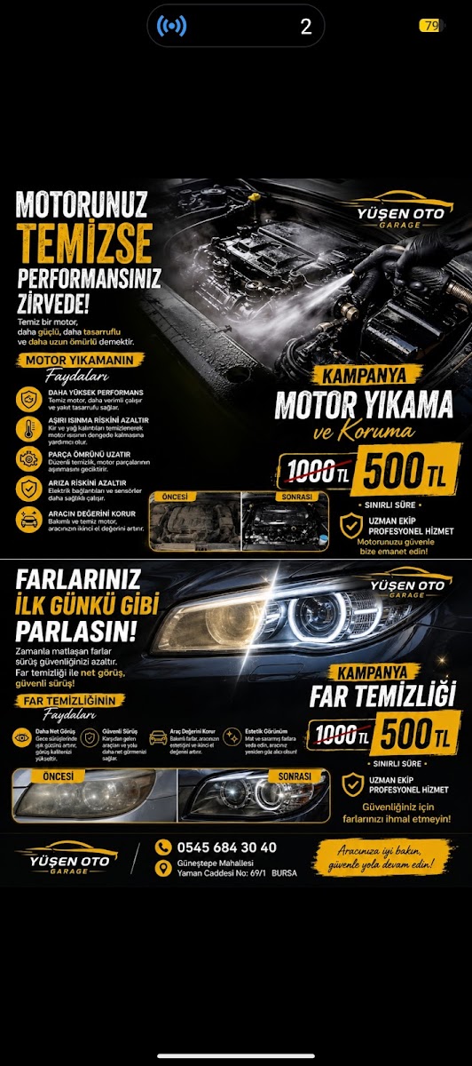 Yüşen oto yıkama