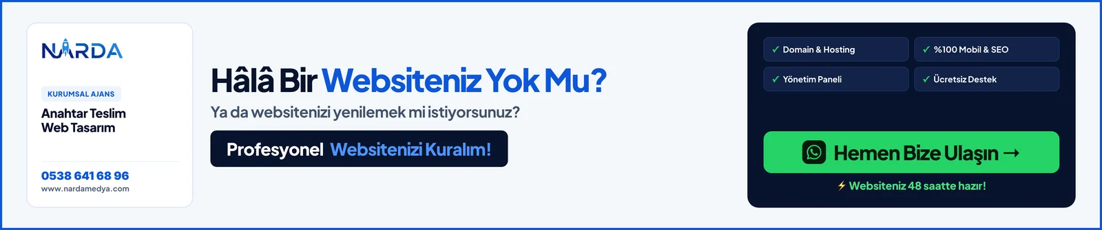 Hala Bir Web Siteniz Yok Mu? Profesyonel Web Sitesi Tasarımı - Firma Konum