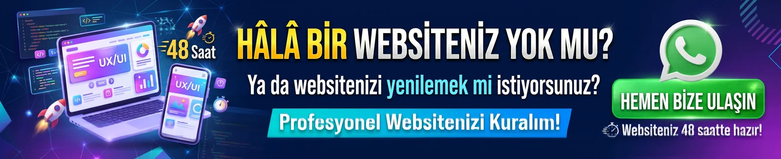48 Saatte Profesyonel Web Sitesi Kurulumu - Firma Konum Kampanyası