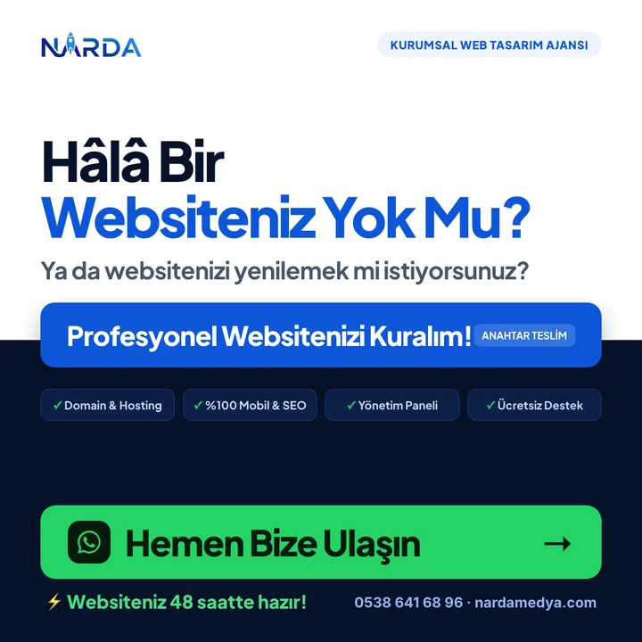 Mobil ve Google SEO Uyumlu Web Sitesi - Narda Medya