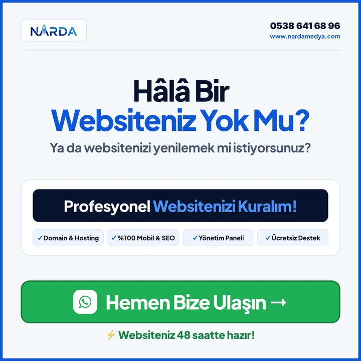 Hemen Bize Ulaşın - Profesyonel Web Sitesi Tasarımı