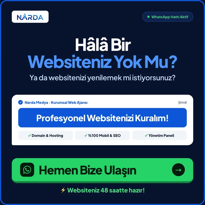 WhatsApp Destek Hattı ile Hemen Web Sitenizi Kurun