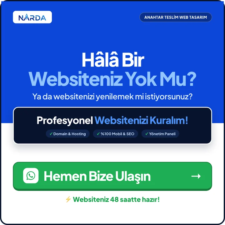 Anahtar Teslim Web Sitesi ve Hosting - Narda Medya